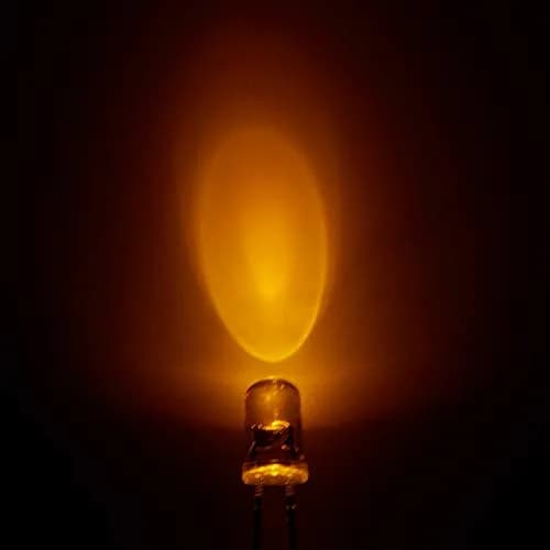 CHANZON Pre-Wired 5mm Yellow LED Diode Lights 20cm (0.79 inch) | 12V DC, 20mA, 0.24W, 1500-2000mcd thumbnail 6