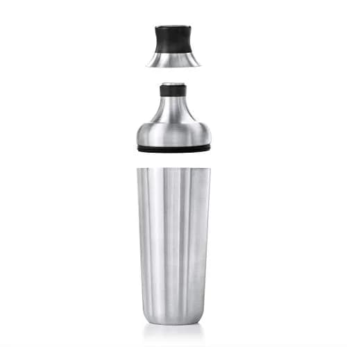 OXO SteeL Cocktail Shaker 24 oz & SteeL Cocktail Strainer | Leak-Proof Stainless Steel Barware thumbnail 2