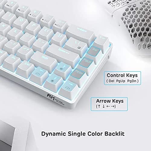 RK ROYAL KLUDGE RK68 Wireless Mechanical Keyboard 65% Compact RGB | Hot Swappable Red Switch thumbnail 4