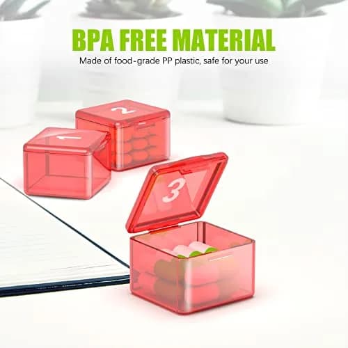 DOHIMGIO 30-Day Pill Organizer Box with 30 Removable Daily Cases | Easy Open, Large Compartments, Portable for Travel thumbnail 4