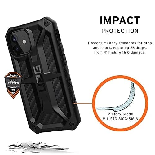 URBAN ARMOR GEAR Monarch Case for iPhone 12 Mini [5.4-inch Screen] | 5-Layer Military Drop Protection thumbnail 4