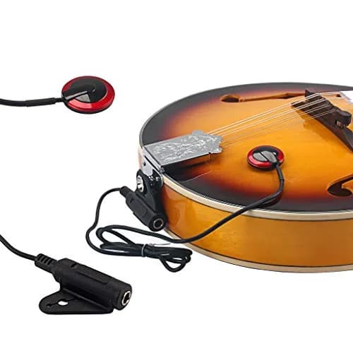 Alnicov Piezo Contact Microphone Pickup for Guitar Violin Banjo Mandolin Ukulele | Direct Contact Sound Pickup with 33" Cable thumbnail 8