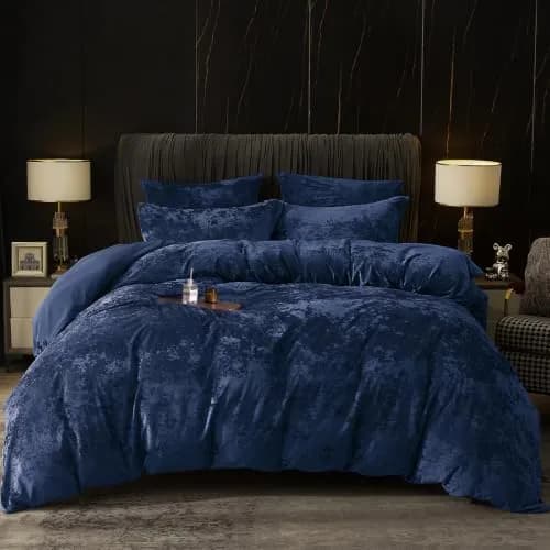 PHF Luxury Velvet Duvet Cover Set King Size | Ultra Soft Breathable Velvet & Microfiber (104" x 90") thumbnail 1