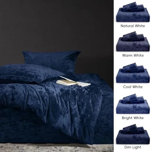 PHF Luxury Velvet Duvet Cover Set King Size | Ultra Soft Breathable Velvet & Microfiber (104" x 90") thumbnail 8