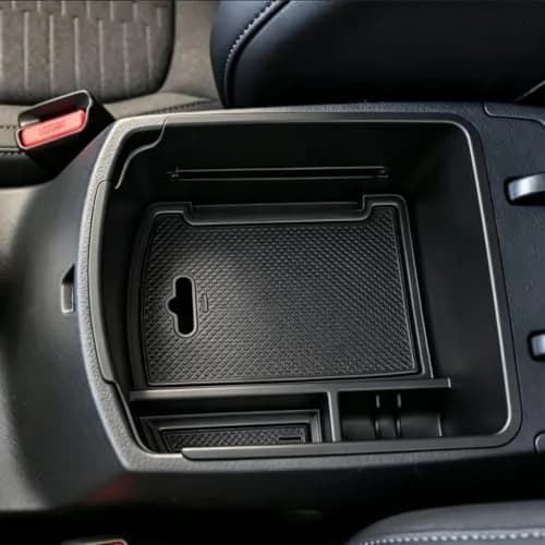 Autorder Center Console Organizer for Kia Seltos 2021-2026 | Secondary Armrest Storage Box Insert Tray with 2 Color Mats thumbnail 1