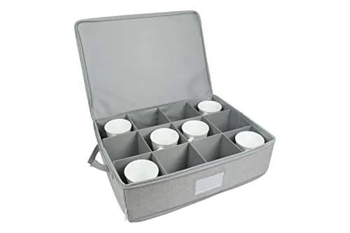 Feltectors Storage Box for Kitchen & Dining | Rust Resistant, 12 Mug Capacity, Felt Material, Custom Style thumbnail 2