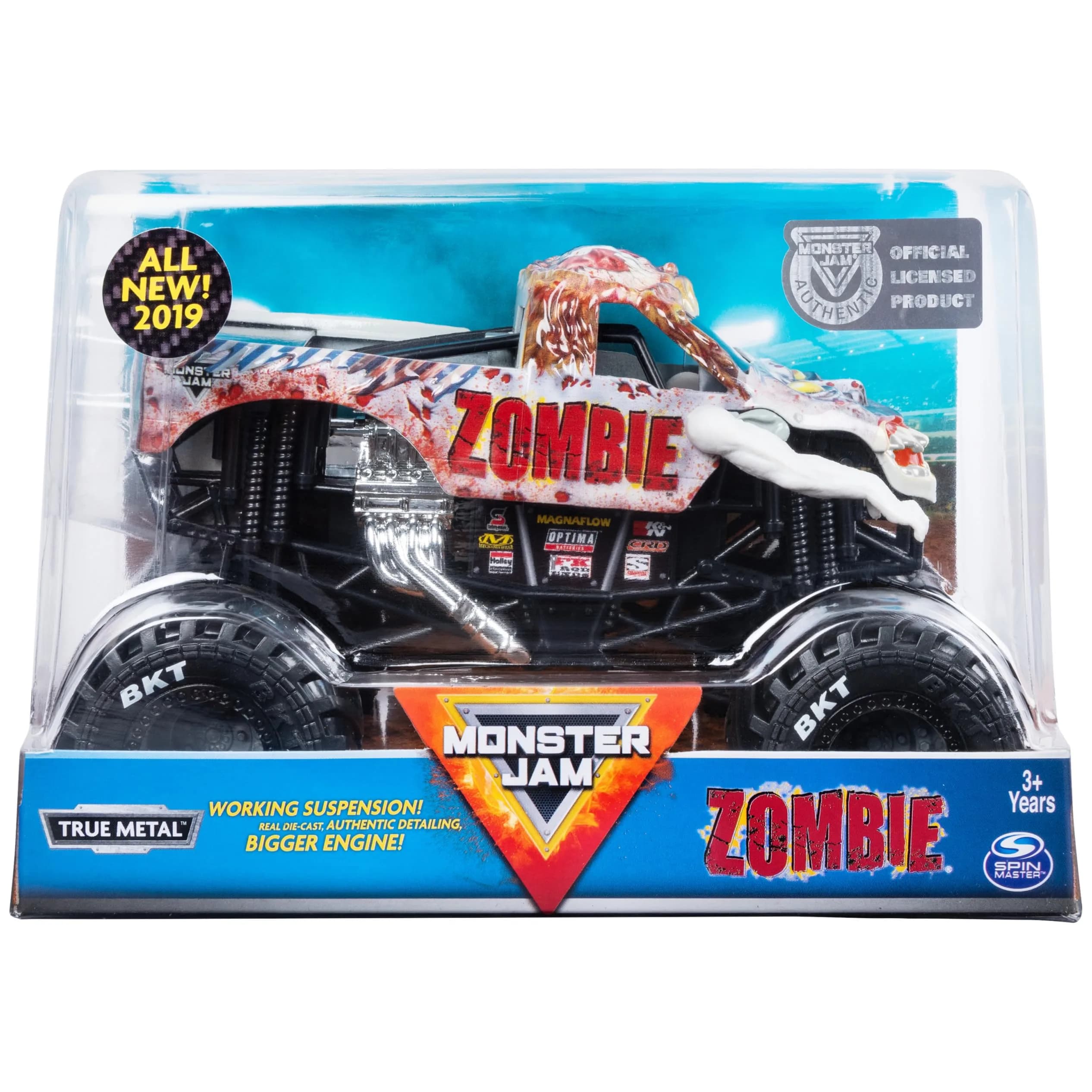 Monster Jam Official Zombie Monster Truck 1:24 Scale Die-Cast Vehicle | Collector Toy for Kids Ages 3+ - main product image