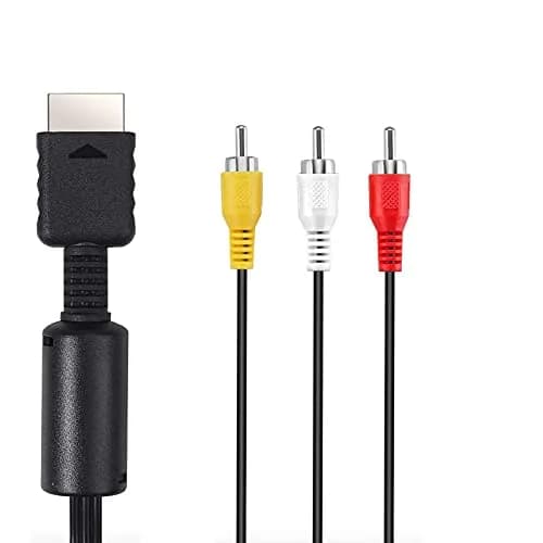 Suncala AV TV RCA Audio Video Cord Cable 6ft (1.8m) for PlayStation PS1, PS2, PS3 | Connects to TVs with RCA Input thumbnail 2