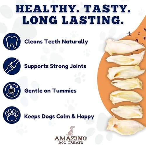 Amazing Dog Treats - Lamb Ears (15 Pcs/Pack) | Natural Dog Chews for Healthy Teeth & Long Chewing thumbnail 4