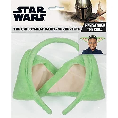 Unique Pink & Green Mandalorian The Child Fabric Headband | Kids & Adults Star Wars Cosplay Accessory thumbnail 2