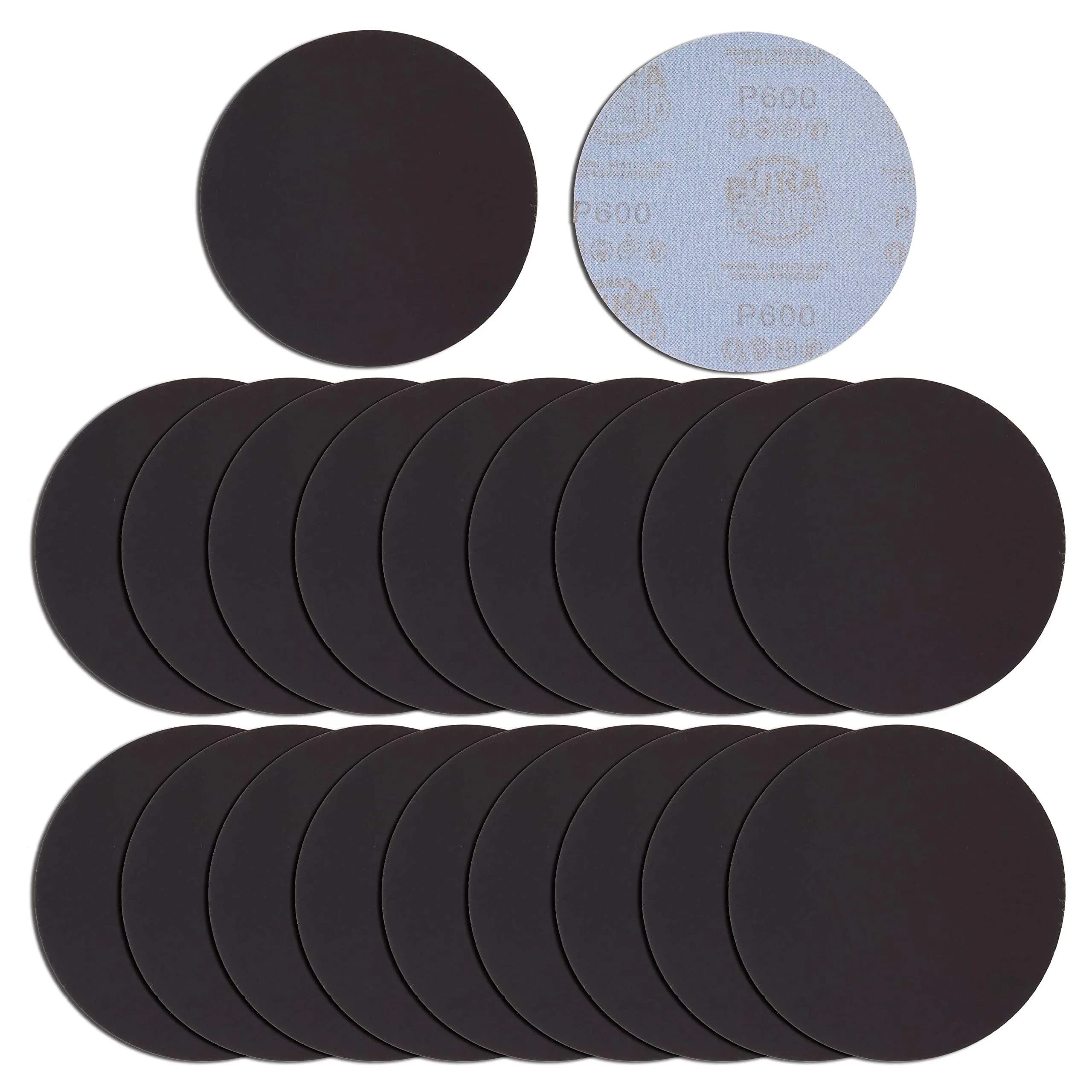 Dura-Gold 6" (15.24 cm) Wet or Dry Sanding Discs, 2000 Grit Hook & Loop (20-Pack) | Extra Fine Color Sanding for Automotive Paint — 600-Grit
