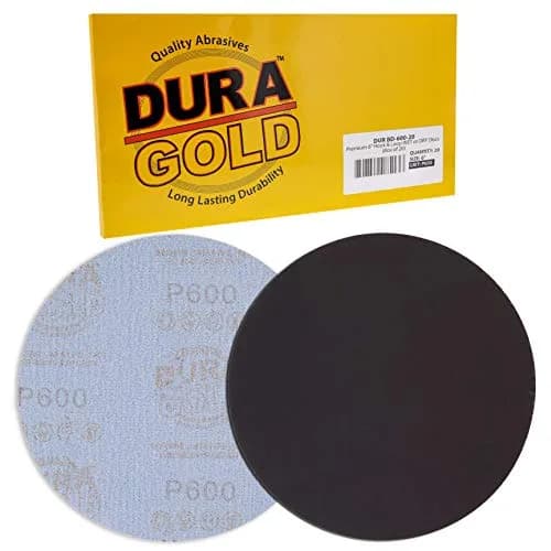 Dura-Gold 6" Wet or Dry Sanding Discs 600 Grit (20-Pack) | Silicon Carbide Hook & Loop for Orbital Sanders thumbnail 3