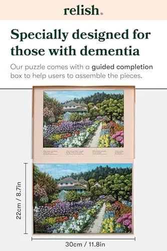 Relish Dementia Puzzles for Adults 63 Piece Monet's Garden | Memory Support & Engagement thumbnail 6