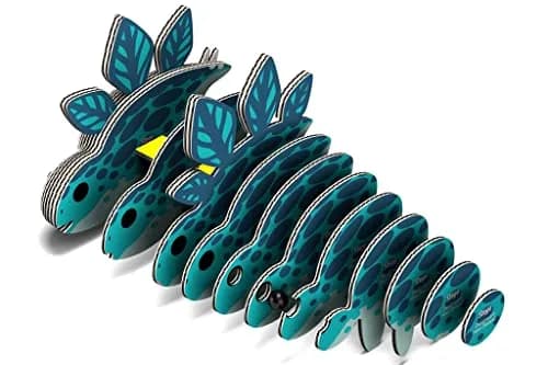 EUGY Stegosaurus 3D Puzzle 32 Piece | Fun Dinosaur Paper Craft Kit for Kids 6+ thumbnail 6