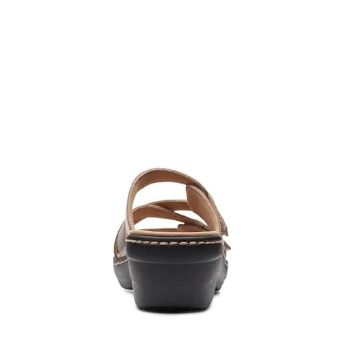 Clarks Women's Merliah Karli Wedge Sandal, Metallic Leather, US Size 8 | Summer Casual Comfort thumbnail 9