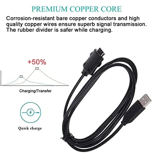 Arzweyk USB Charging Cable Data Transfer Cord for Samsung Digital Camera 1.5m | Durable & Fast thumbnail 5