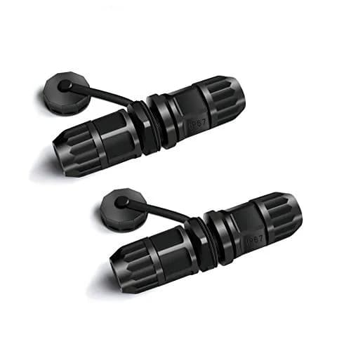 YIOVVOM Waterproof RJ45 Coupler Cat 6 Splice Outdoor Ethernet Connector 110mm (4.33 Inch) 2-Pack | IP67 Rated for Harsh Environments thumbnail 1