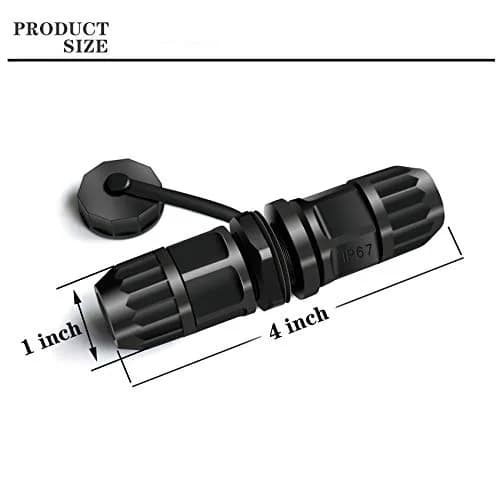 YIOVVOM Waterproof RJ45 Coupler Cat 6 Splice Outdoor Ethernet Connector 110mm (4.33 Inch) 2-Pack | IP67 Rated for Harsh Environments thumbnail 2