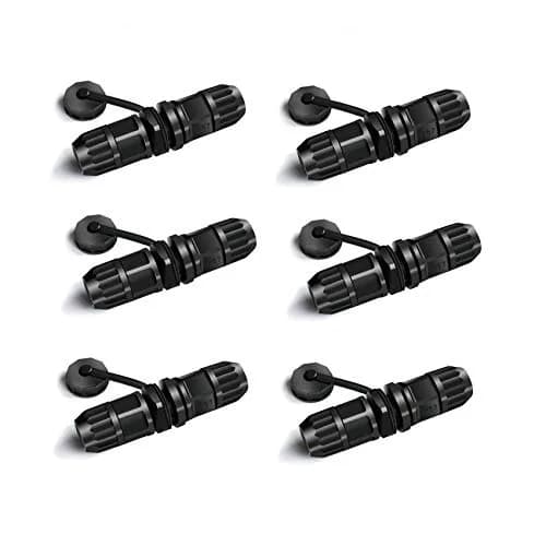 YIOVVOM Waterproof RJ45 Coupler Cat 6 Outdoor Ethernet Connector 110mm (4.33 inch) 6-Pack | IP67 Rated for Harsh Environments thumbnail 1