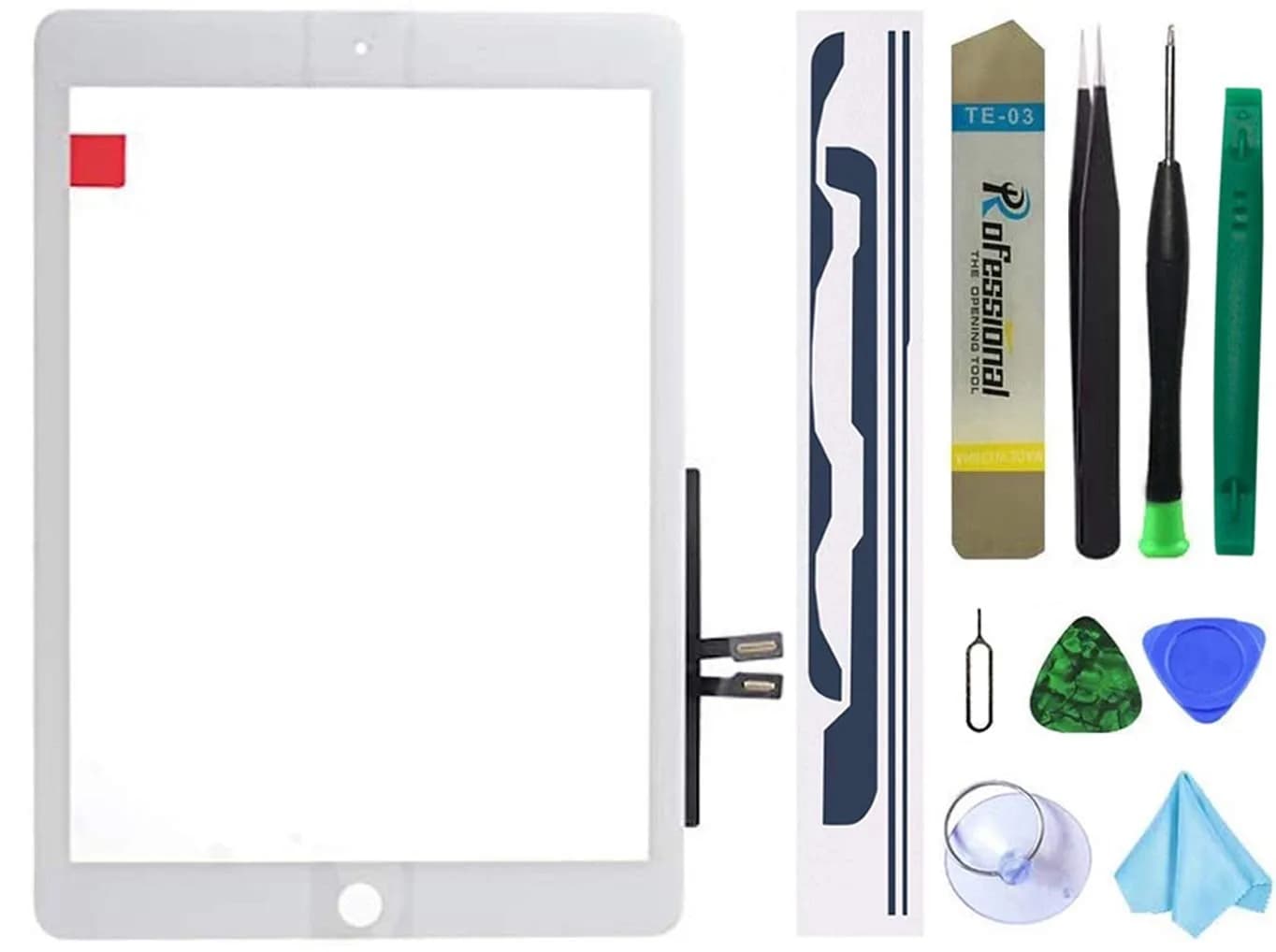 Dedia White Touch Screen Digitizer Glass Assembly for iPad 6 6th Gen 9.7inch (A1893 A1954) | Includes Tools & Adhesive - main product image