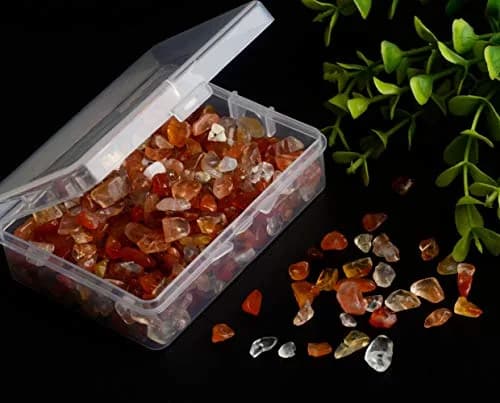 Cmidy Natural Chip Stone Beads Red Agate 5-8mm (150g/5.29oz) | Genuine Gemstones for Jewelry Making thumbnail 3