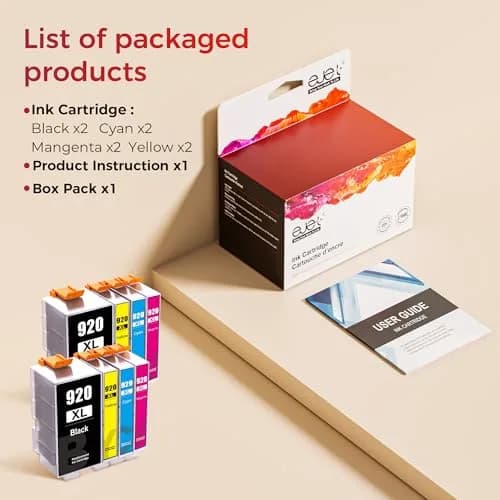 ejet 920XL Ink Cartridges Combo Pack for HP 920XL | High Page Yield & Compatible with Officejet 6500 thumbnail 5