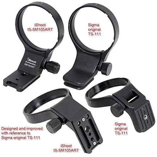 iShoot 82mm Metal Tripod Mount Ring Lens Collar for Sigma 105mm F1.4 DG HSM & 100-400mm DG DN OS | Arca-Swiss Fit thumbnail 4