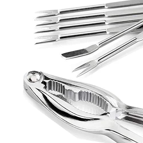 Ajmyonsp 8-Piece Seafood Tools Set with Crab Crackers & Picks | Heavy Duty Zinc Alloy thumbnail 2