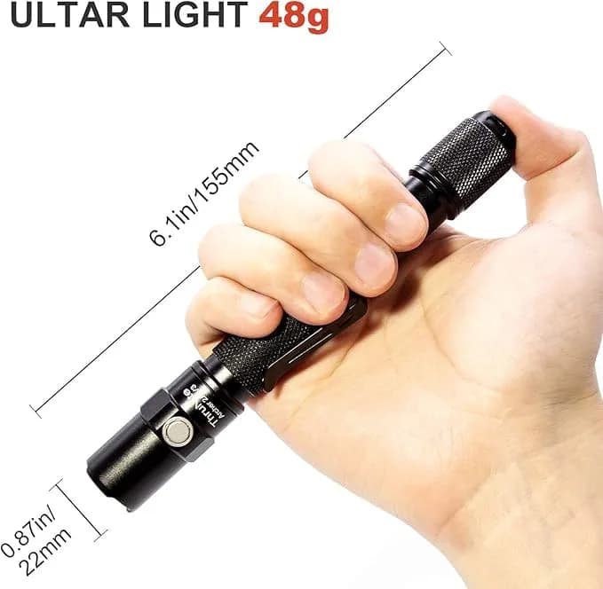 ThruNite Archer 2A V3 LED Flashlight, 155mm, 48g | 500 Lumens, Waterproof, AA Power thumbnail 3