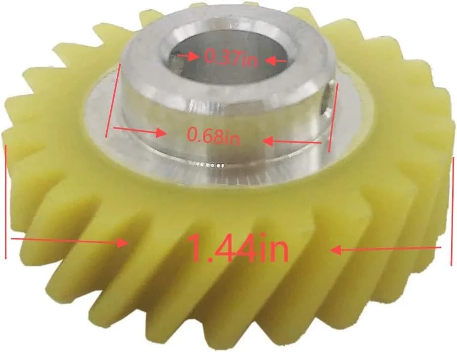 spartshome Mixer Worm Gear Replacement for W10112253 | Compatible with Whirlpool & KitchenAid Mixers thumbnail 3