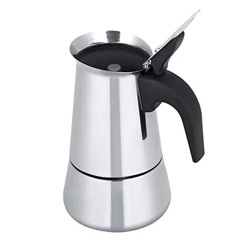 Agatige Moka Espresso Maker 200ml | Stainless Steel Coffee Pot for Stovetop thumbnail 7