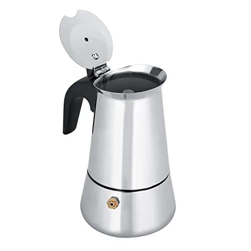 Agatige Moka Espresso Maker 200ml | Stainless Steel Coffee Pot for Stovetop thumbnail 8