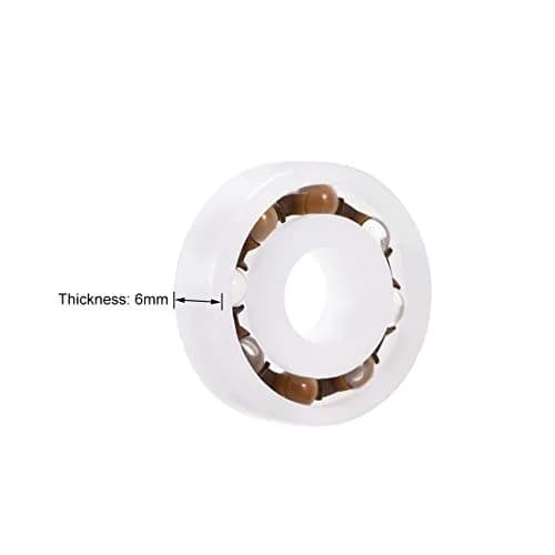 uxcell 607 Plastic Bearings 7mmx19mmx6mm | Glass Ball Nylon Cage for High-Speed Industrial Use thumbnail 3