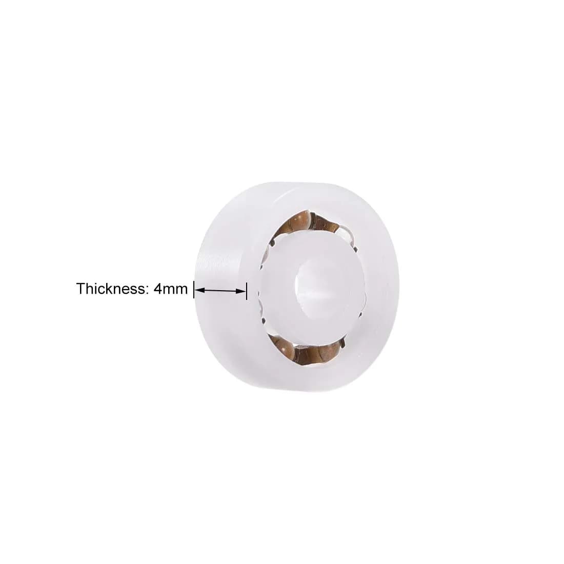 uxcell 623 Plastic Bearings 3x10x4mm Glass Ball Nylon Cage | Deep-Groove, High-Speed, Open-Type thumbnail 3