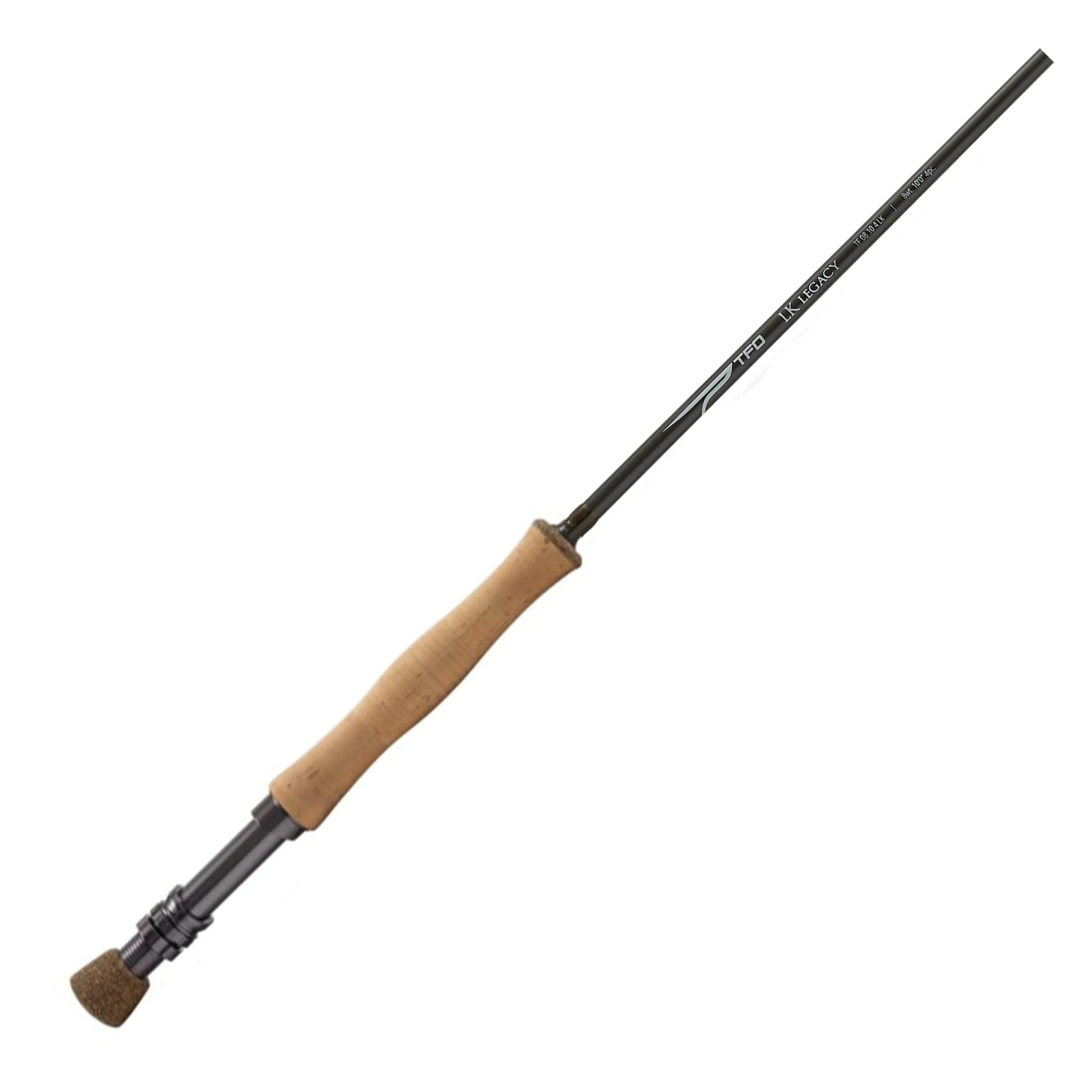 Temple Fork Outfitters 8 wt. 9'0" 4 pc. Legacy Fly Rod in Grey | High Modulus Carbon, Fast Action, 4-Piece (9ft, 8wt) — B Handle
