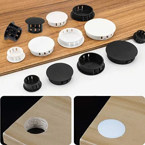 suiwotin 60PCS 19mm (3/4") Black Hole Plugs Plastic | Waterproof, Shock Absorption, Durable thumbnail 7
