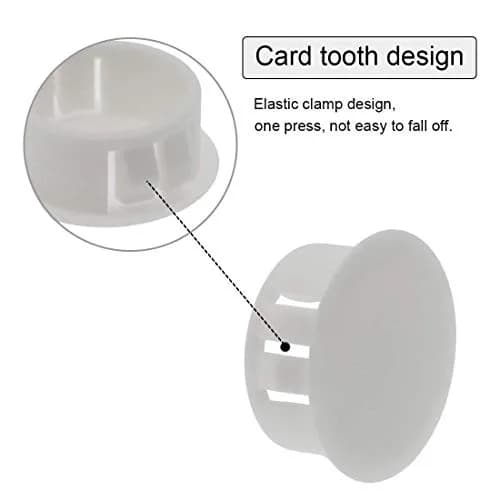 suiwotin 60PCS 25mm/1" White Hole Plugs Plastic | Waterproof, Dustproof, Durable thumbnail 3