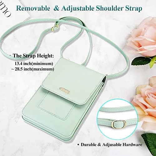 Peacocktion Small Crossbody Bag for Women | RFID Travel Cell Phone Wallet with Card Slots thumbnail 6