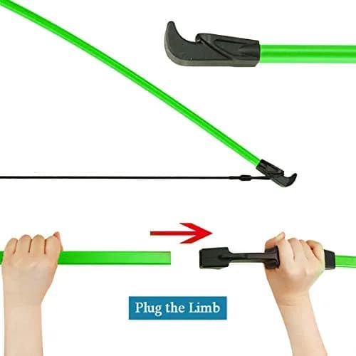 Mxessua 45" Youth Bow and Arrows Set for Kids 8-16 Teens Recurve Archery Beginner Gift Longbow Kit with 9 Arrows, Arm Guard, Quiver, Target Faces & Pin Sight | 15-20 lb Draw Weight thumbnail 7