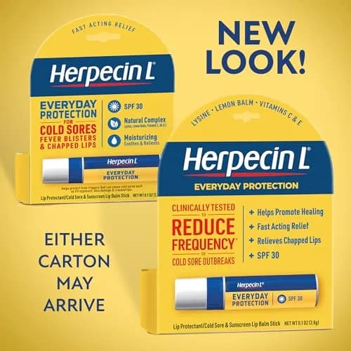 Herpecin-L Lip Balm Stick with SPF30 & Lysine | Protects & Treats Cold Sores, Chapped Lips, 0.1oz | 2 Pack thumbnail 7