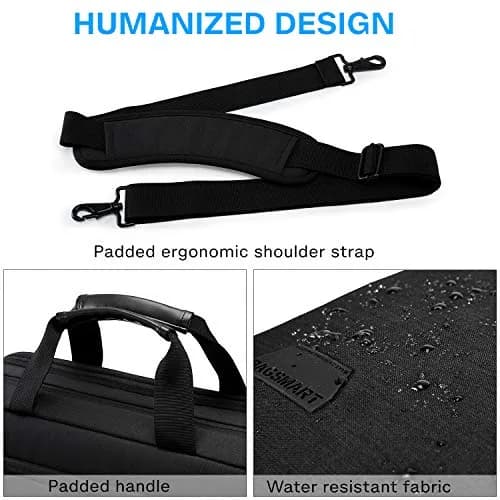 BAGSMART 17.3 Inch Expandable Laptop Bag Briefcase | Water-Resistant Business Travel Work Bag thumbnail 6