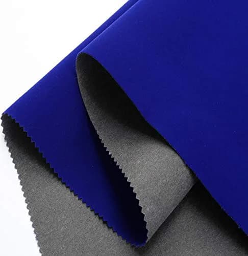 CHENGZHG Blue Velvet Flocking Liner 45cm x 200cm (17.7" x 78") | Self-Adhesive Peel and Stick for Drawers, Crafts, and DIY Projects thumbnail 1