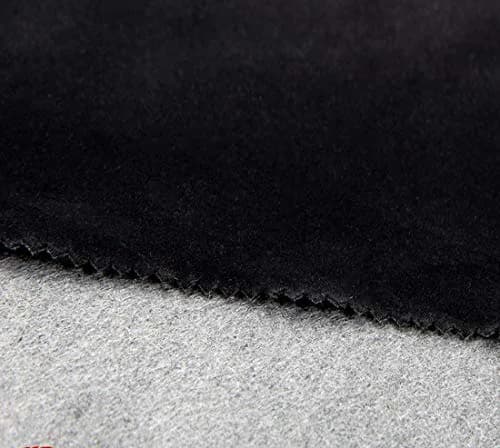 CHENGZHG Black Velvet Flocking Liner 45cm x 200cm (17.7" x 78") | Peel and Stick Adhesive Fabric for Drawers and Crafts thumbnail 4