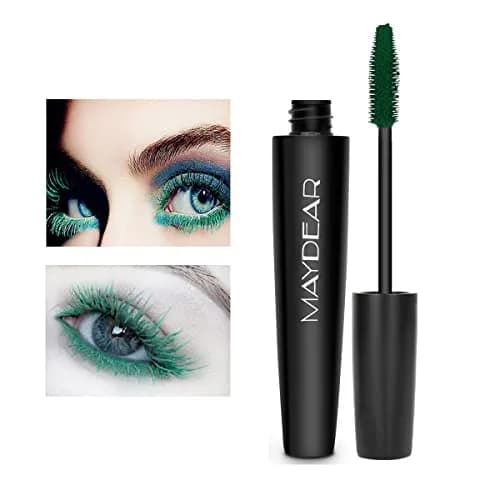 Maydear Dark Green Waterproof Mascara for Women's Eye Makeup | Volumizing & Lengthening thumbnail 9