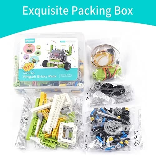 EF ELECFREAKS Ring:bit 6-in-1 Starter Kit with 200+ Building Blocks | Programmable Makecode Coding Learning Kit thumbnail 6