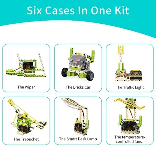 EF ELECFREAKS Ring:bit 6-in-1 Starter Kit with 200+ Building Blocks | Programmable Makecode Coding Learning Kit thumbnail 3