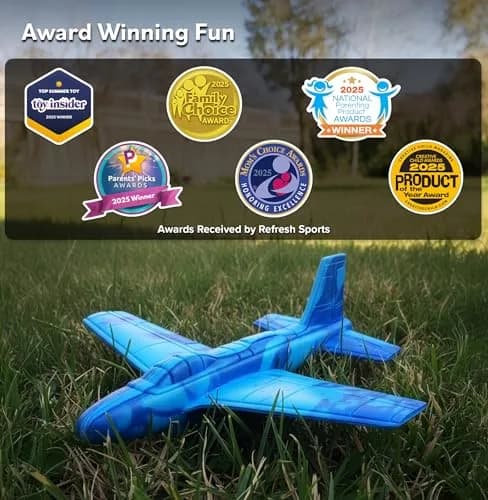 Refresh Sports EVA Foam Airplane Toy | 10.5cm (4.1in) Glider for Kids Ages 3+ thumbnail 7