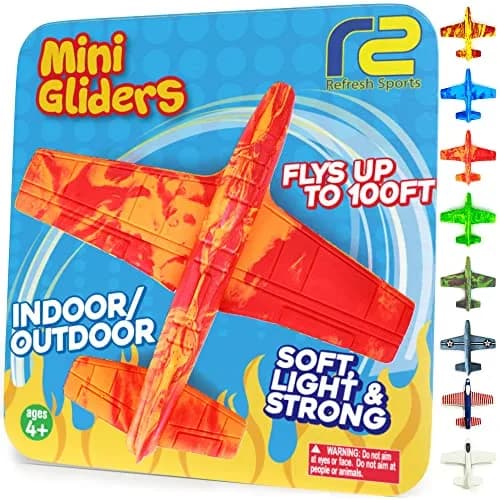 Refresh Sports EVA Foam Glider Plane for Kids 6x2 inches (15.2x5.1 cm) | ASTM-Tested Outdoor Toy thumbnail 1