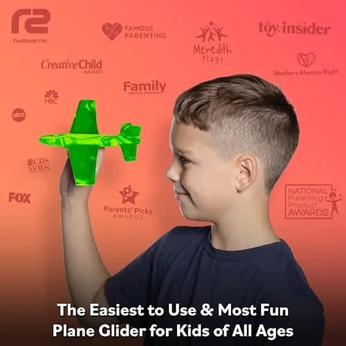 Refresh Sports EVA Foam Mini Glider Airplane | ASTM-Tested, BPA-Free Outdoor Toy for Kids 3-9+ Years thumbnail 2