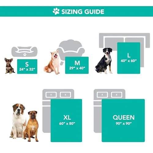 PetAmi Fluffy Sherpa Waterproof Dog Blanket 102x152 cm (40x60 inches) | Protects Furniture from Pet Messes thumbnail 4